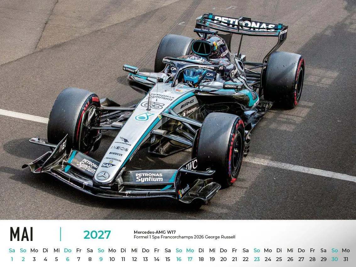 Bild: 9783693570098 | Mercedes im Rennsport Kalender 2027 | Frank Pommer | Kalender | 2027