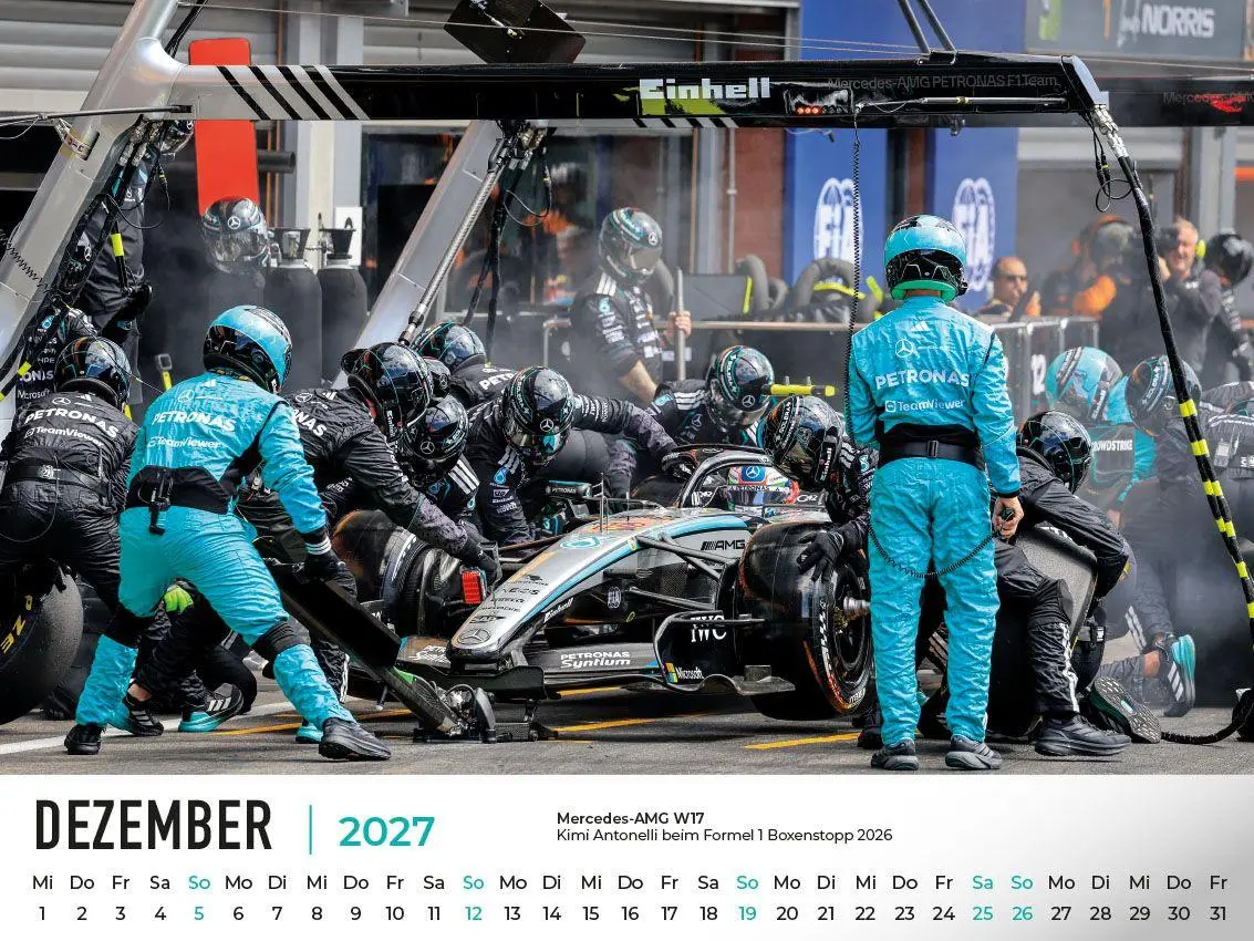 Bild: 9783693570098 | Mercedes im Rennsport Kalender 2027 | Frank Pommer | Kalender | 2027