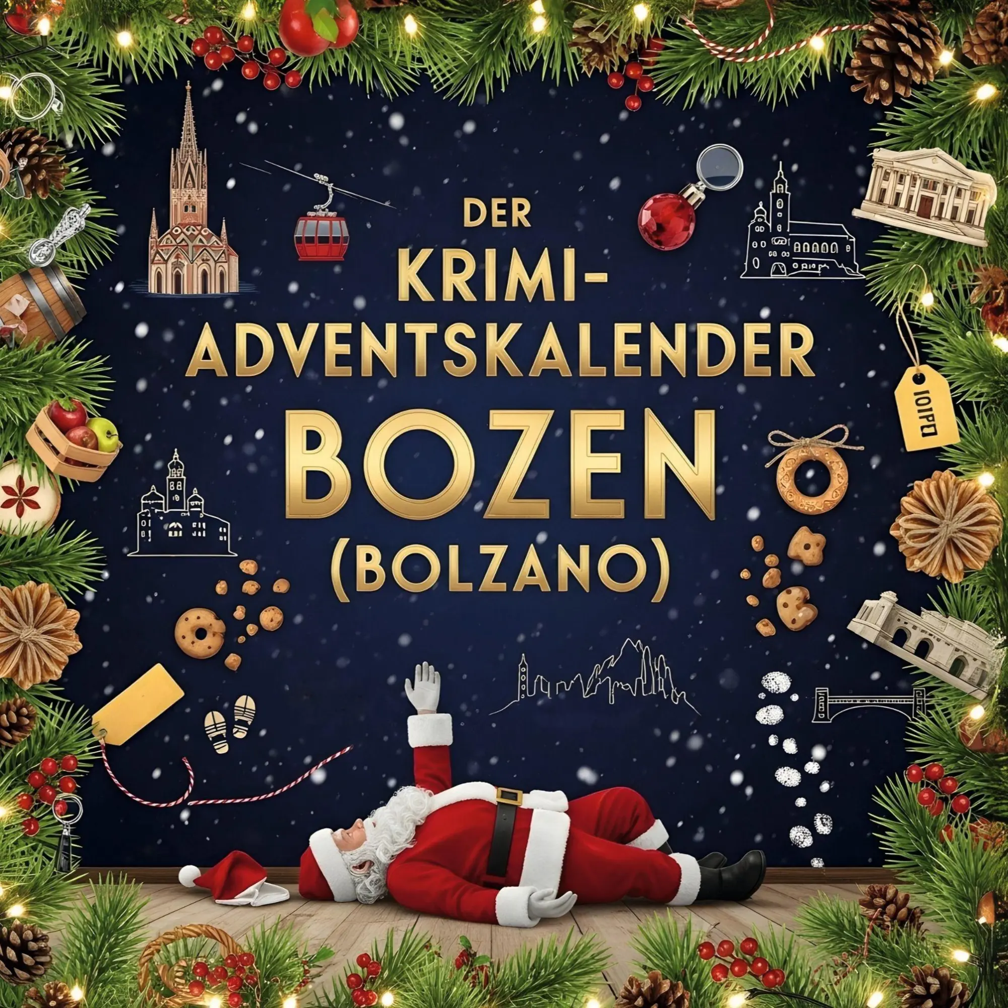 Cover: 9783695310098 | Der Krimi-Adventskalender Bozen (Bolzano) | Aaron Wolf | Taschenbuch