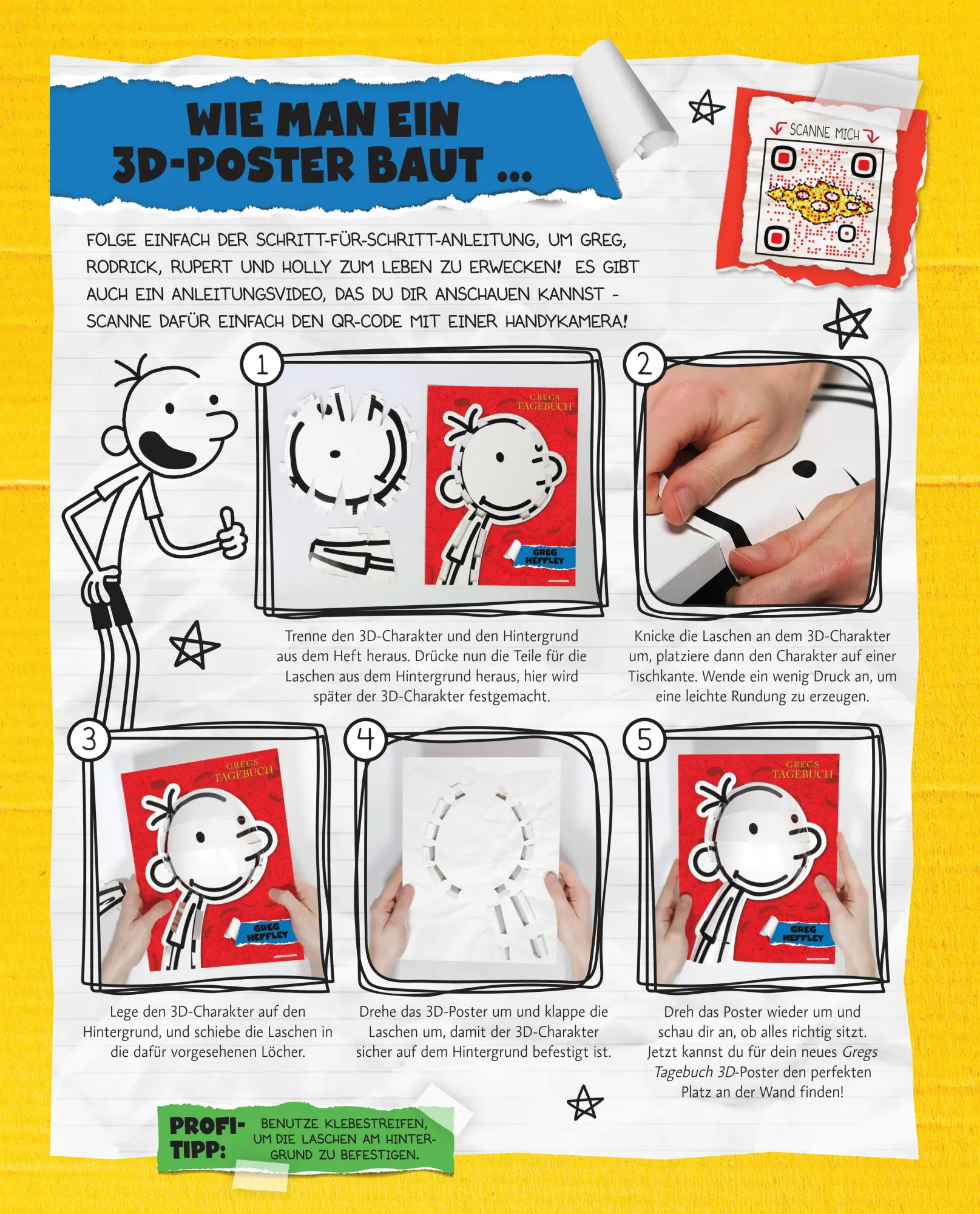 Bild: 9783833910098 | Gregs Tagebuch - Meine 3D-Poster | Jeff Kinney | Taschenbuch | 32 S.