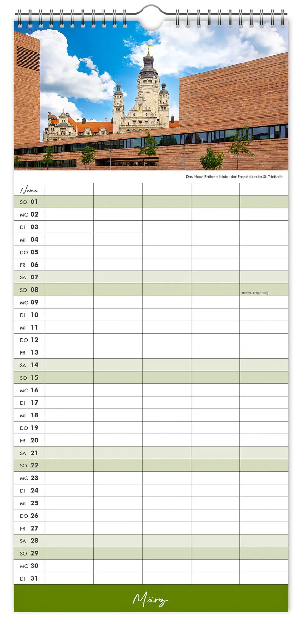 Bild: 9783910680098 | Kalender Familienplaner Leipzig 2026 | Peter Schubert | Kalender