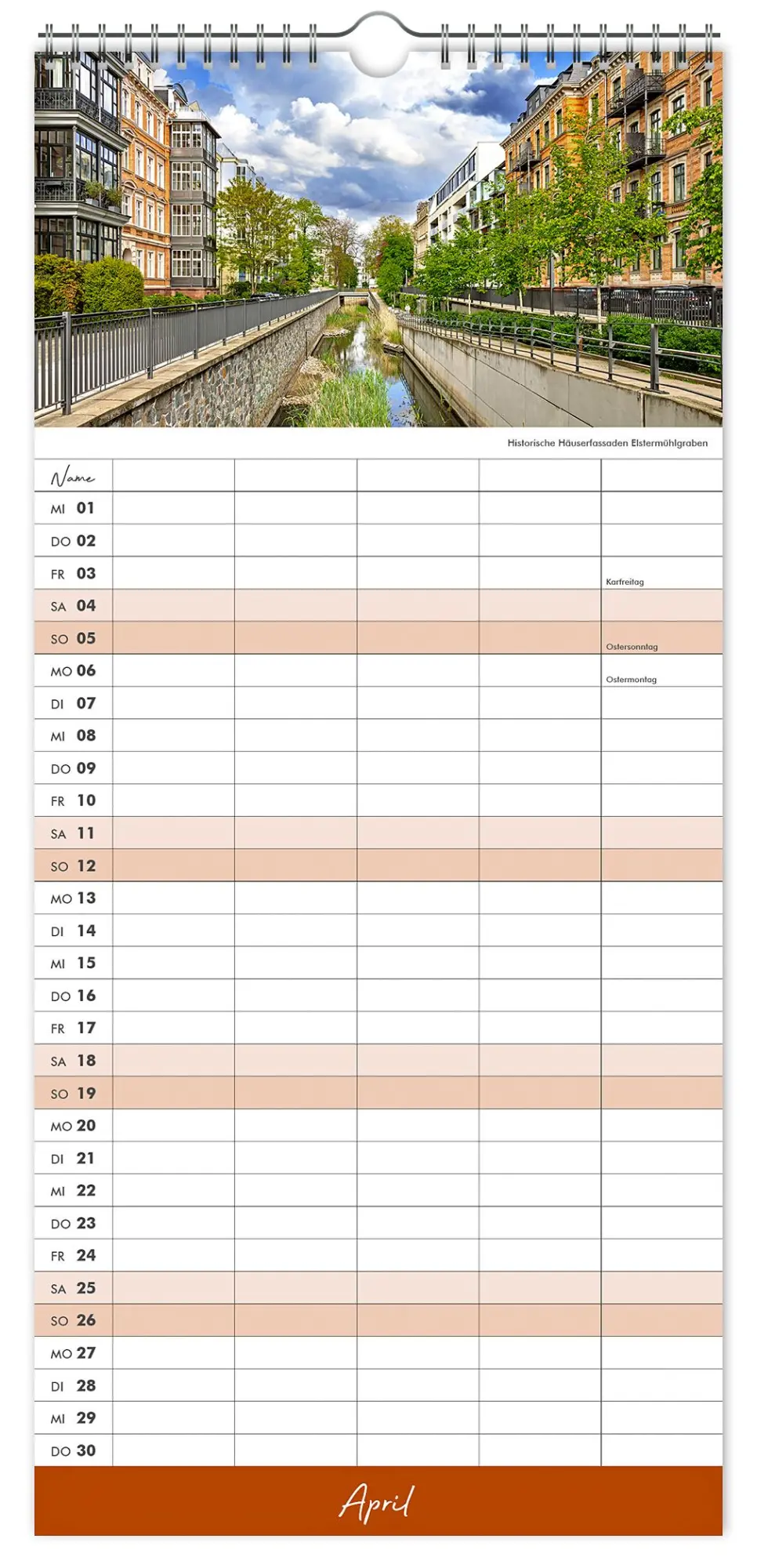 Bild: 9783910680098 | Kalender Familienplaner Leipzig 2026 | Peter Schubert | Kalender