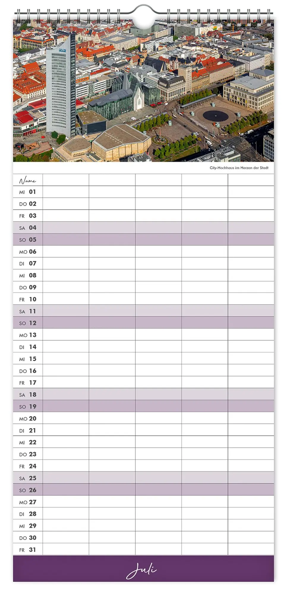 Bild: 9783910680098 | Kalender Familienplaner Leipzig 2026 | Peter Schubert | Kalender