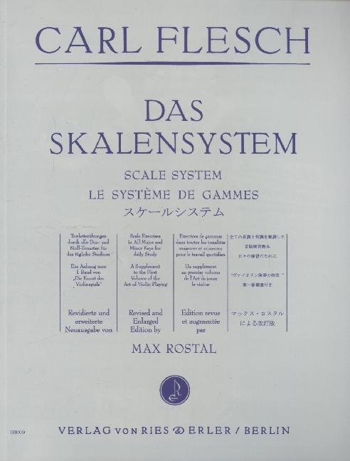 Cover: 9790013000098 | Das Skalensystem für Violine | Carl F. Flesch | Buch | Deutsch