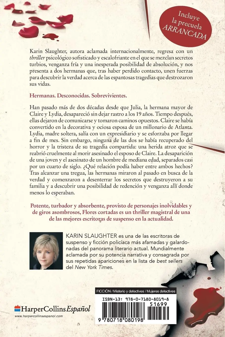 Rückseite: 9780718080198 | Flores cortadas | Karin Slaughter | Taschenbuch | Spanisch | 2015