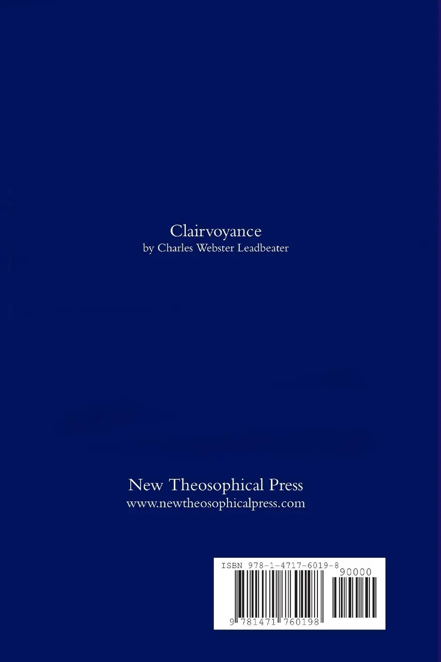 Rückseite: 9781471760198 | Clairvoyance | Charles Webster Leadbeater | Taschenbuch | Englisch