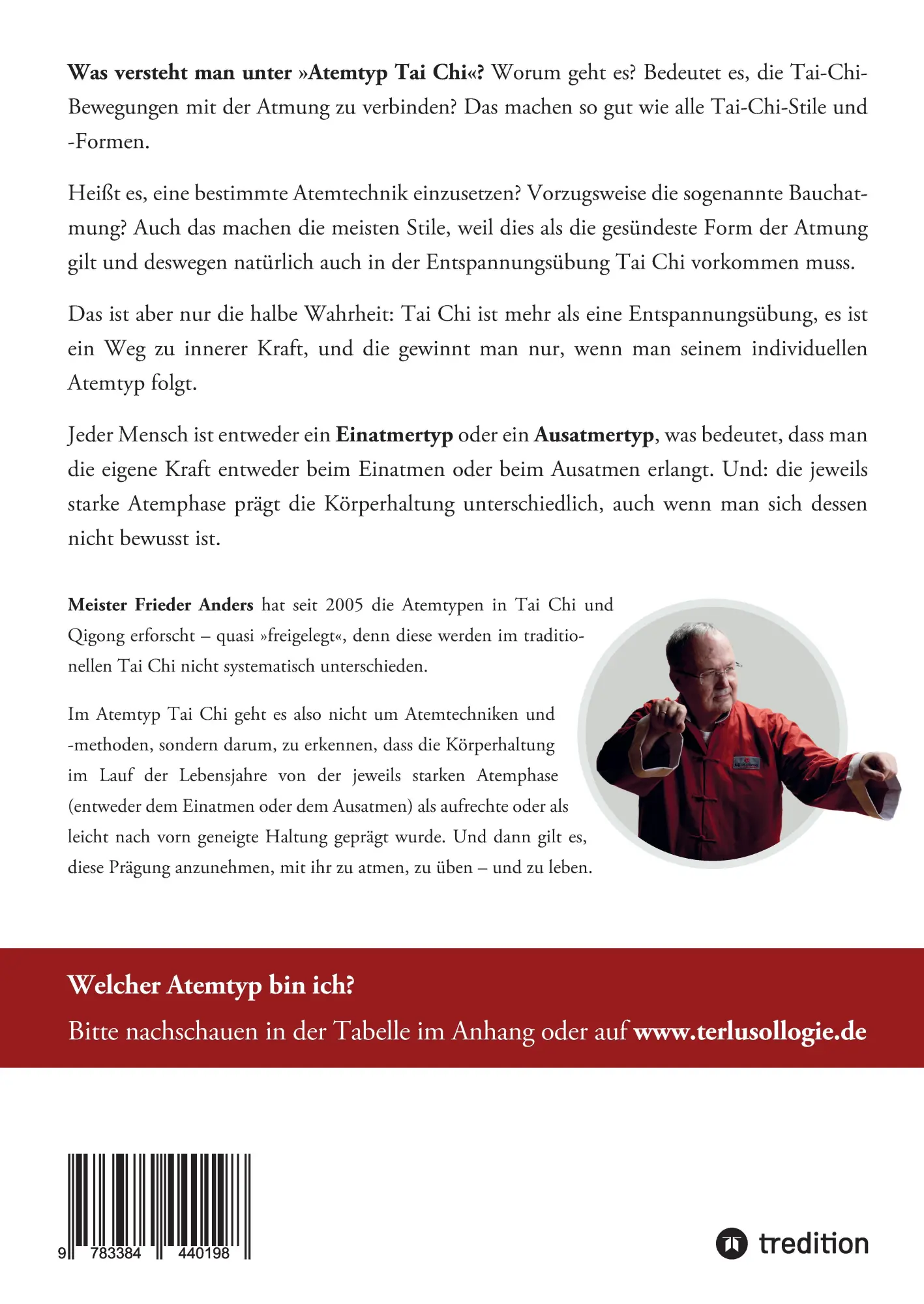 Rückseite: 9783384440198 | Atemtyp Tai Chi | Die lange Yang-Form - Das Lehrbuch | Frieder Anders