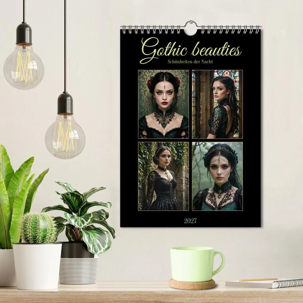 Bild: 9783569050198 | Gothic beauties - Schönheiten der Nacht (Wandkalender 2027 DIN A4...