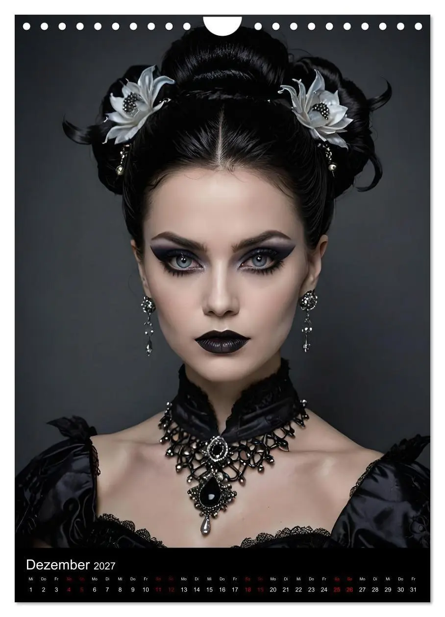 Bild: 9783569050198 | Gothic beauties - Schönheiten der Nacht (Wandkalender 2027 DIN A4...