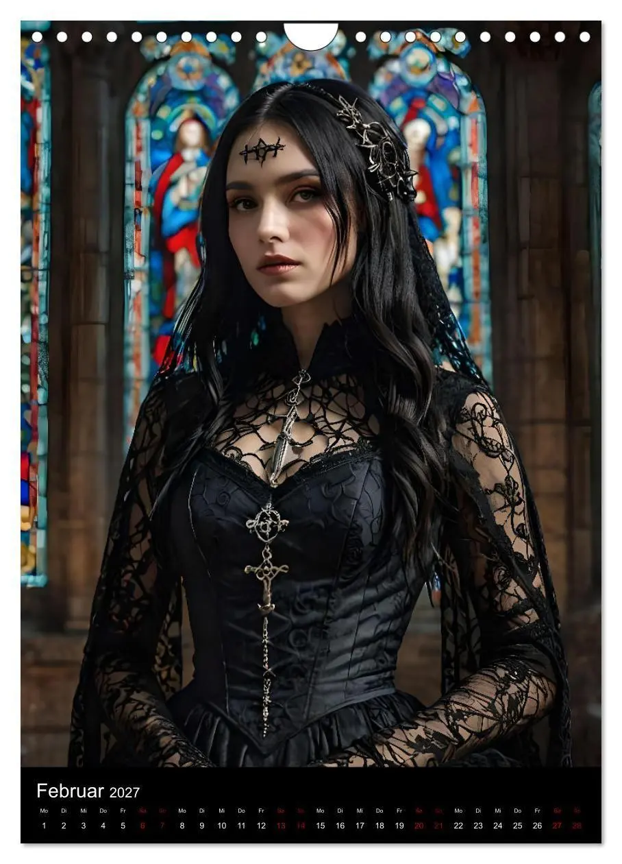 Bild: 9783569050198 | Gothic beauties - Schönheiten der Nacht (Wandkalender 2027 DIN A4...