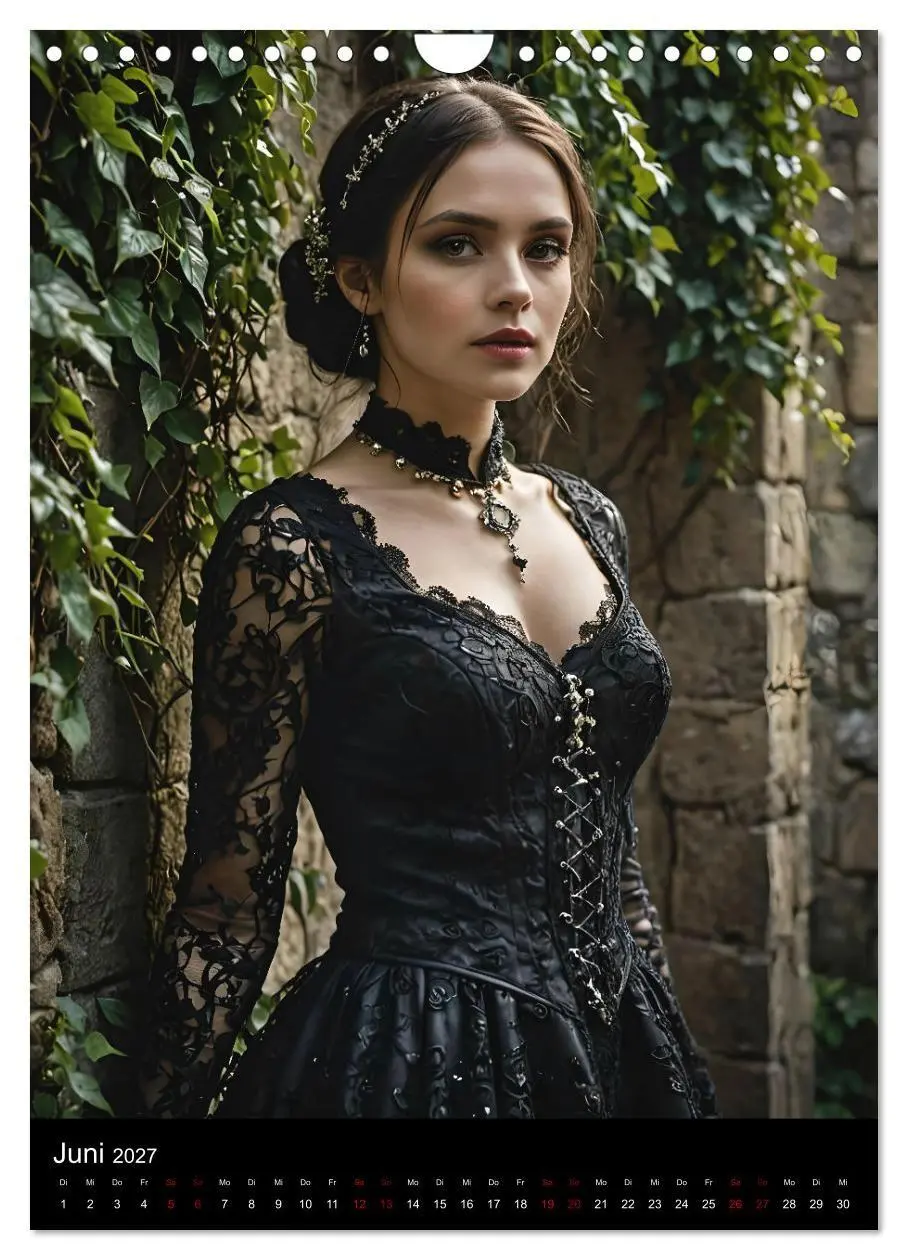 Bild: 9783569050198 | Gothic beauties - Schönheiten der Nacht (Wandkalender 2027 DIN A4...