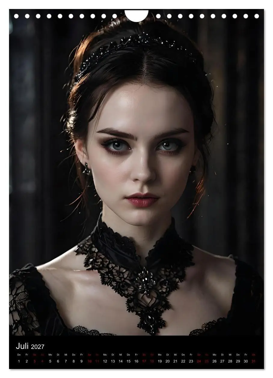 Bild: 9783569050198 | Gothic beauties - Schönheiten der Nacht (Wandkalender 2027 DIN A4...