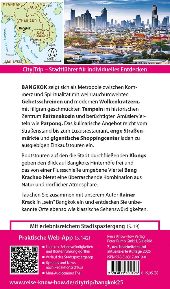 Bild: 9783831780198 | Reise Know-How CityTrip Bangkok | Rainer Krack | Taschenbuch | 144 S.