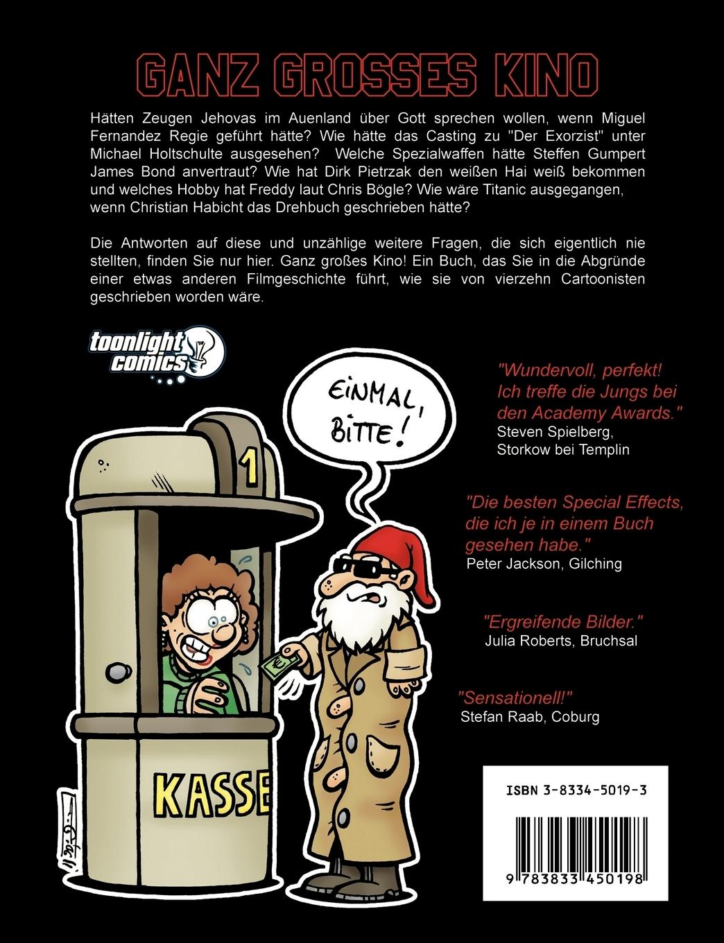 Rückseite: 9783833450198 | Ganz grosses Kino | Ein satirisches Kinocartoonbuch | Philipp Jahner