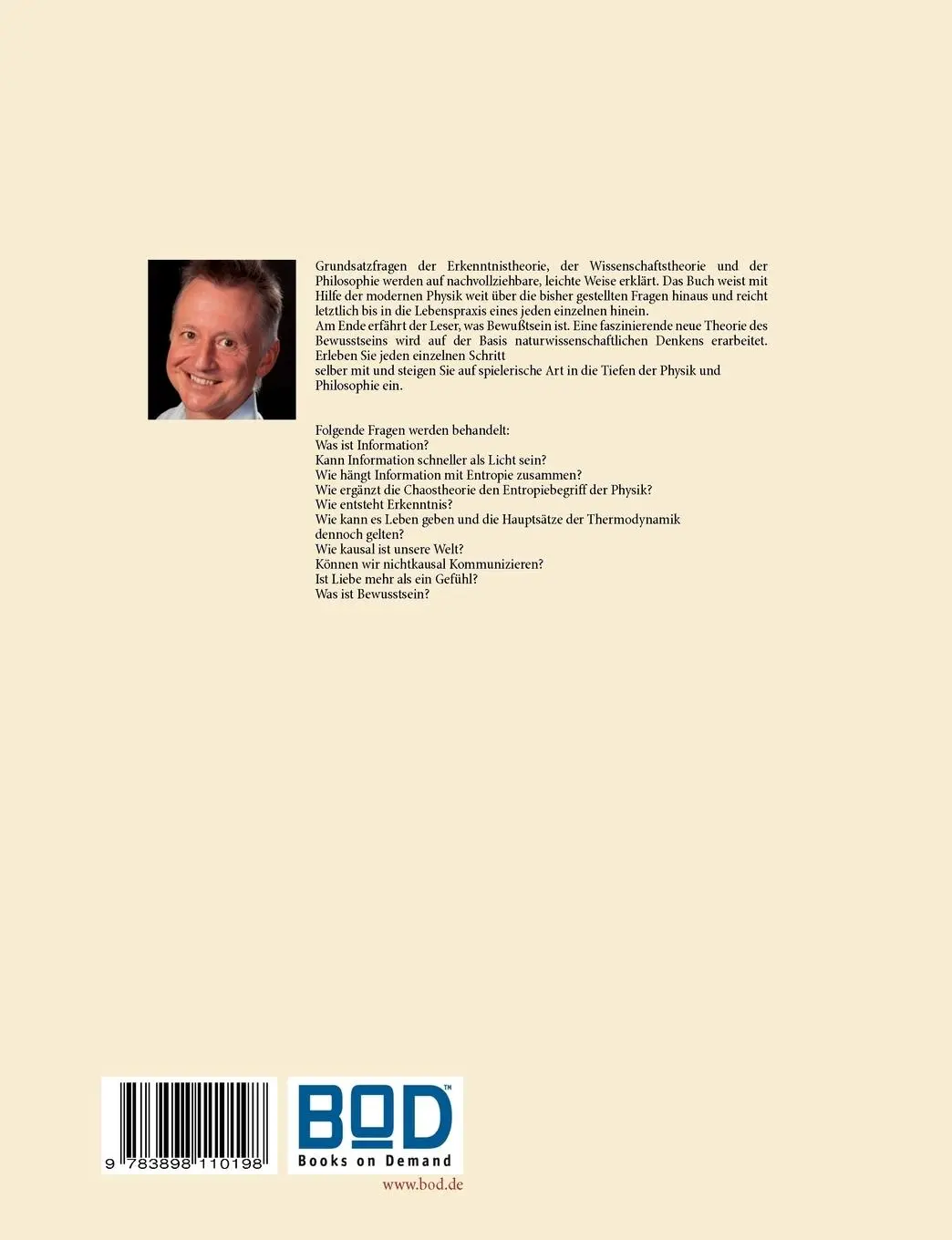 Rückseite: 9783898110198 | Liebe und Physik | Die Zeit: ein Geschenk Gottes | Walter Gith | Buch