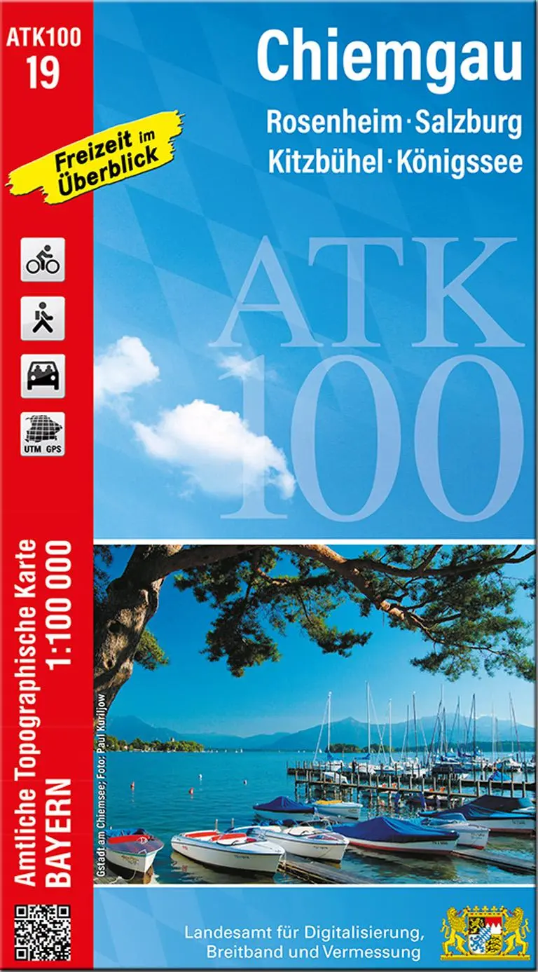 Cover: 9783987760198 | ATK100-19 Chiemgau (Amtliche Topographische Karte 1:100000) | Deutsch
