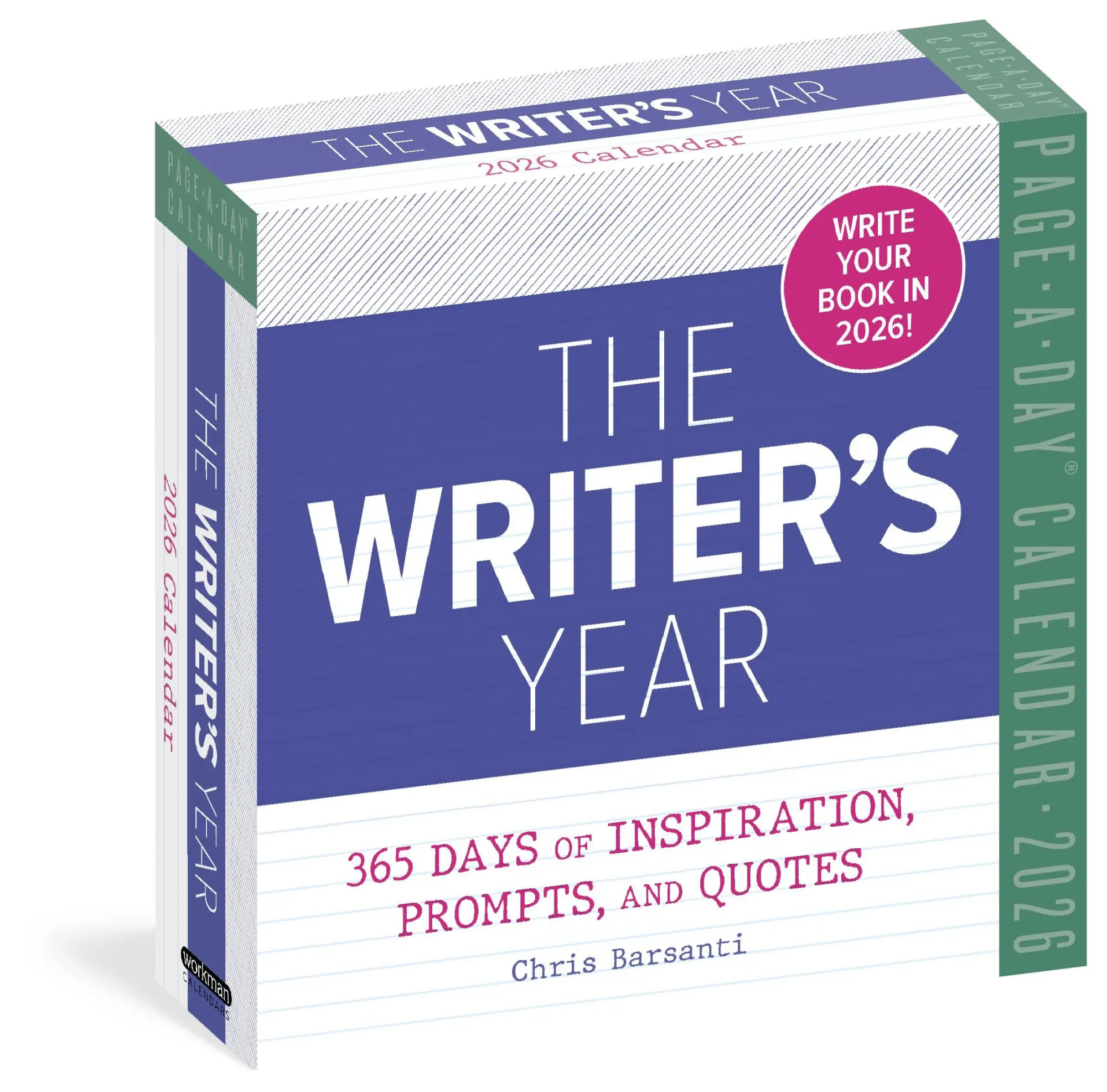 Cover: 9781523530298 | Writer's Year Page-A-Day® Calendar 2026 | Chris Barsanti | Kalender
