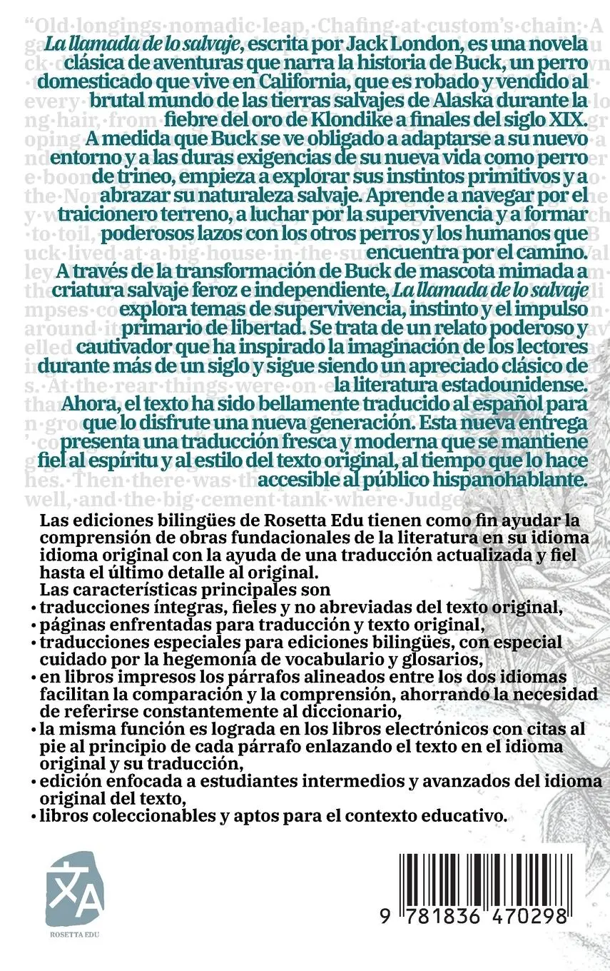 Rückseite: 9781836470298 | La llamada de lo salvaje - The Call of the Wild | Jack London | Buch