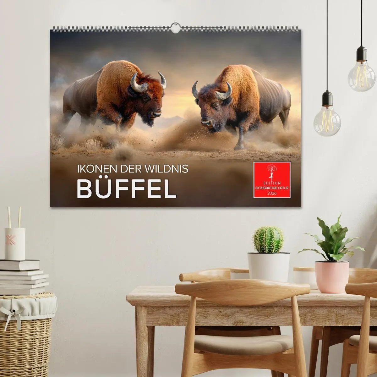 Bild: 9783457310298 | Büffel - Ikonen der Wildnis (Wandkalender 2026 DIN A2 quer),...