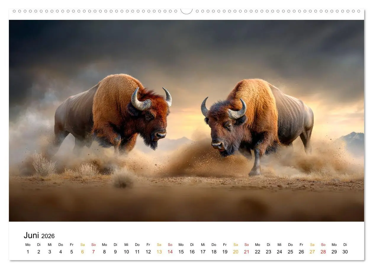 Bild: 9783457310298 | Büffel - Ikonen der Wildnis (Wandkalender 2026 DIN A2 quer),...