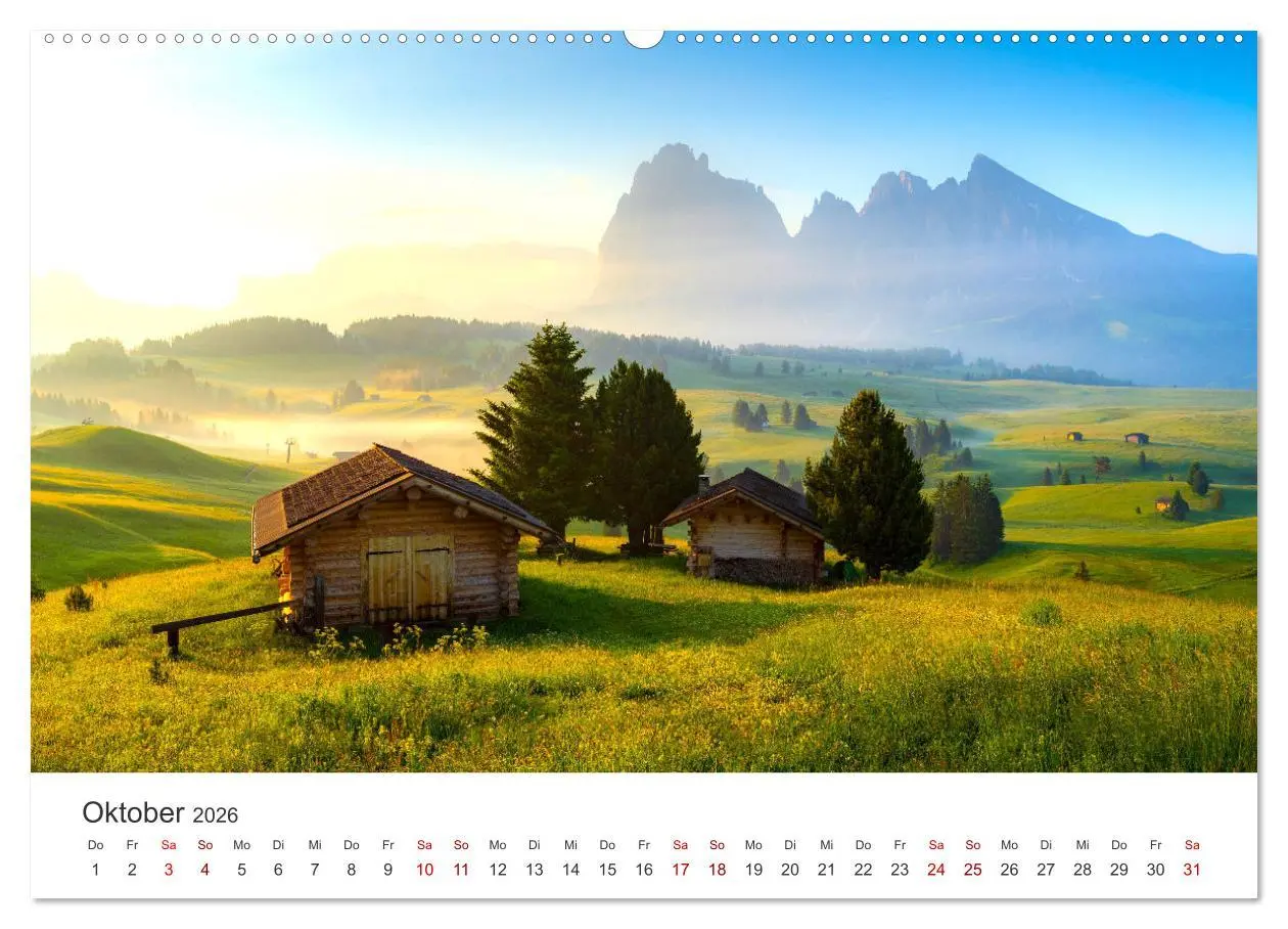 Bild: 9783457550298 | Seiser Alm - Im Herzen der Dolomiten. (Wandkalender 2026 DIN A2...