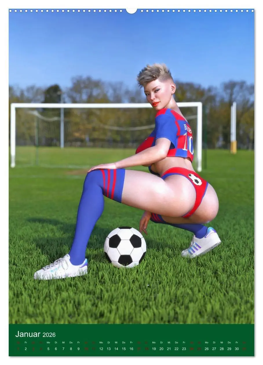 Bild: 9783516330298 | Pin Up Sport (Wandkalender 2026 DIN A2 hoch), CALVENDO Monatskalender