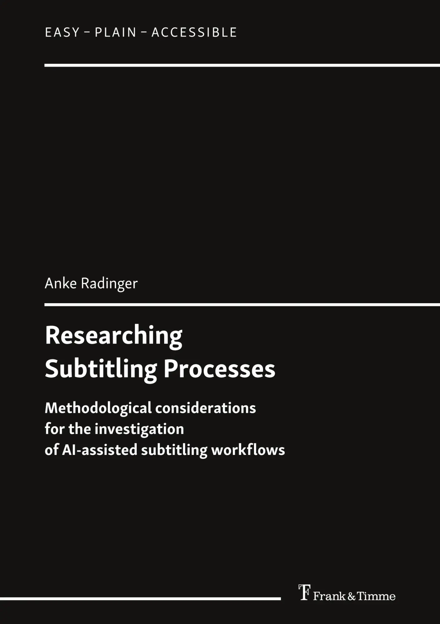 Cover: 9783732910298 | Researching Subtitling Processes | Anke Radinger | Taschenbuch | 2025