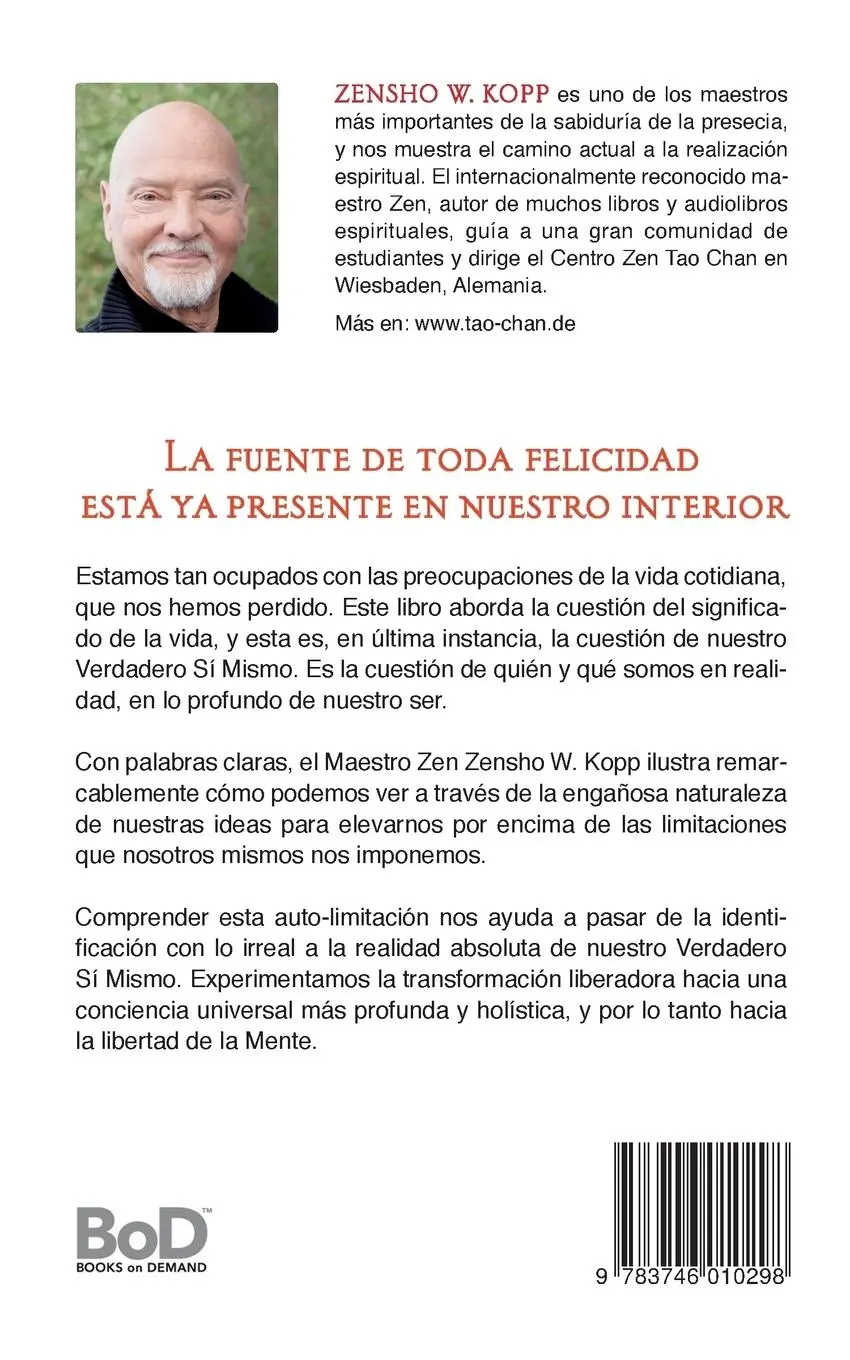 Rückseite: 9783746010298 | El despertar al Verdadero Sí Mismo | Zensho W. Kopp | Taschenbuch