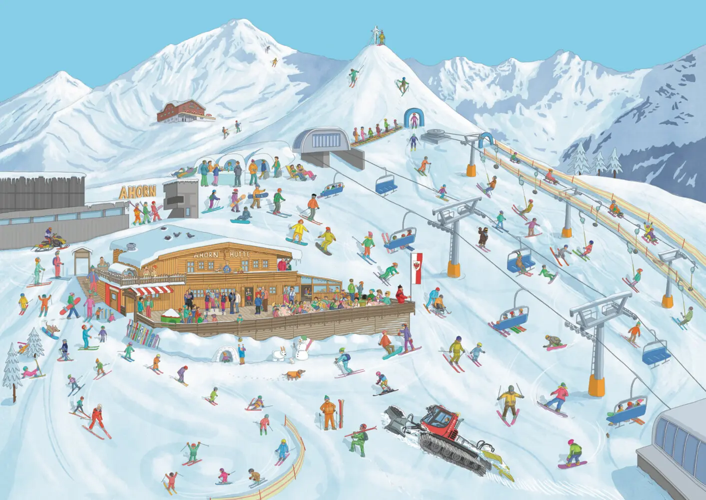 Bild: 9783985080298 | Unser MAYRHOFEN IM ZILLERTAL Wimmelbuch | Josef Hammen | Buch | 14 S.