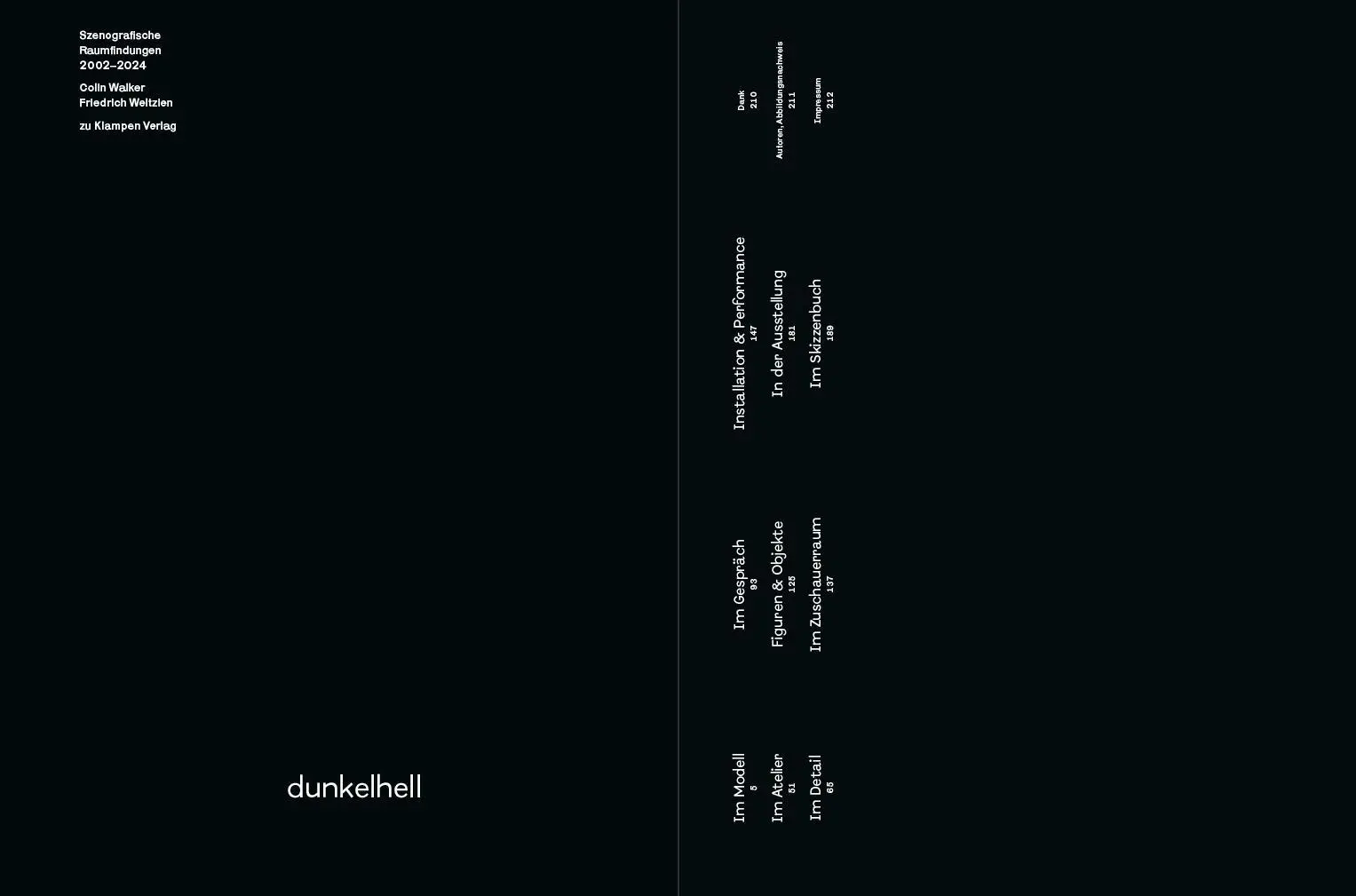 Bild: 9783987370298 | dunkelhell | Szenografische Raumfindungen 2002-2024 | Walker (u. a.)