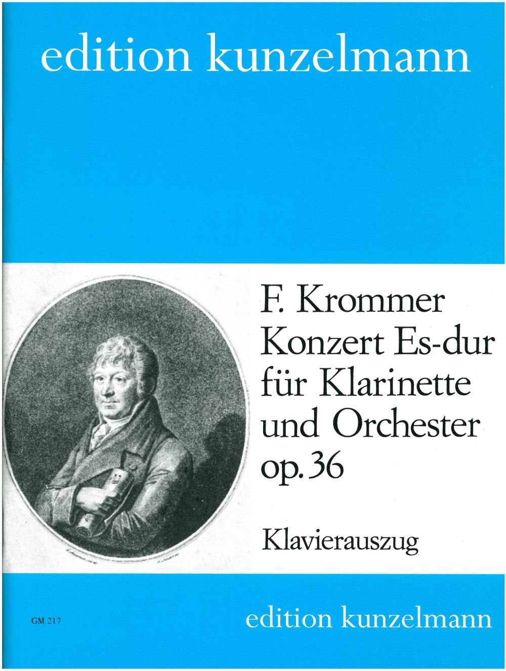 Cover: 9790206200298 | Konzert Es-Dur op. 36 | Franz Krommer | Klavierauszug | 1987