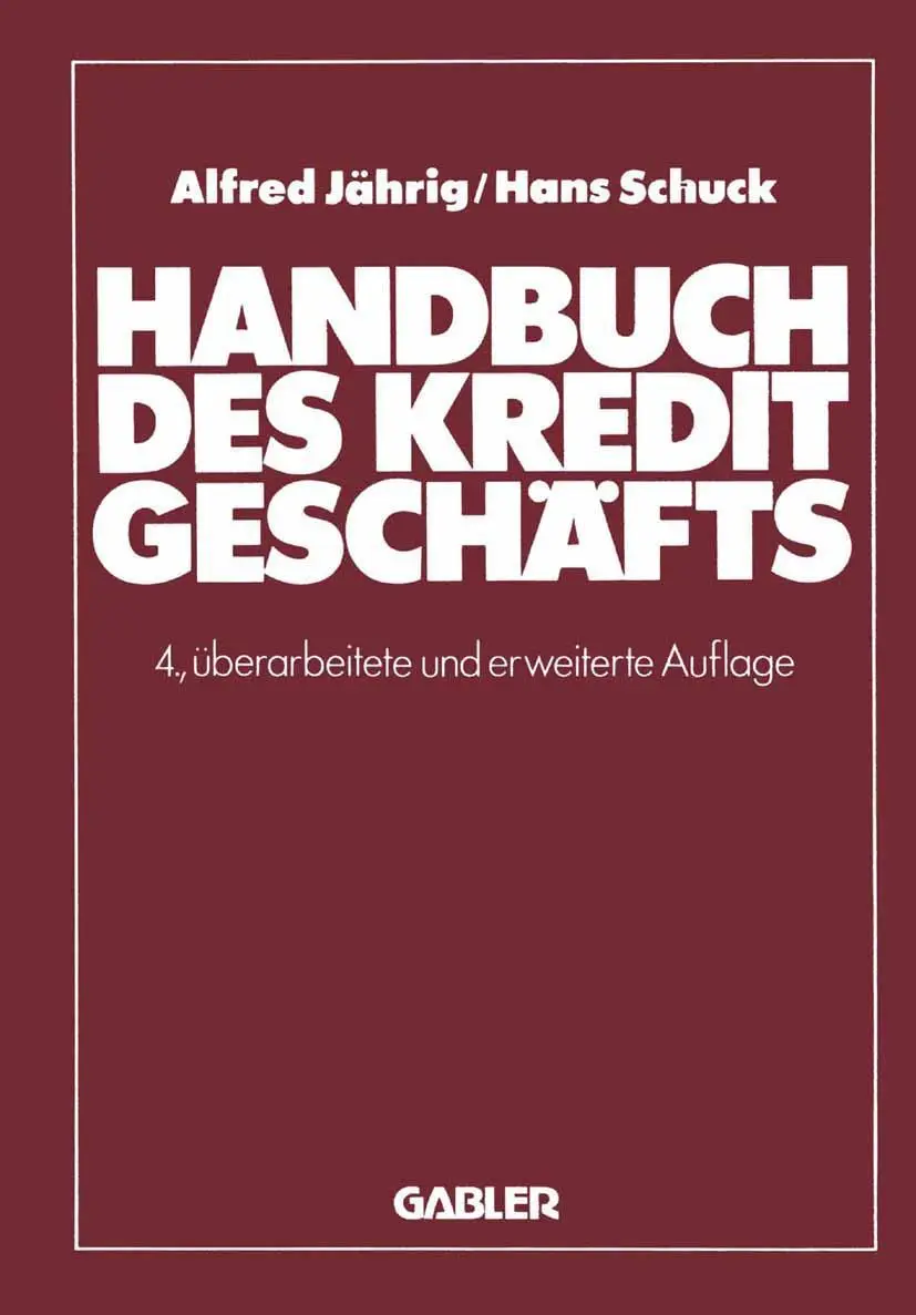 Cover: 9783409400398 | Handbuch des Kreditgeschäfts | Alfred Jährig (u. a.) | Taschenbuch
