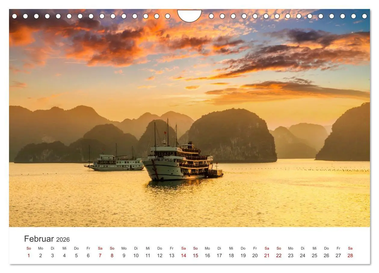Bild: 9783457540398 | Faszination Vietnam (Wandkalender 2026 DIN A4 quer), CALVENDO...