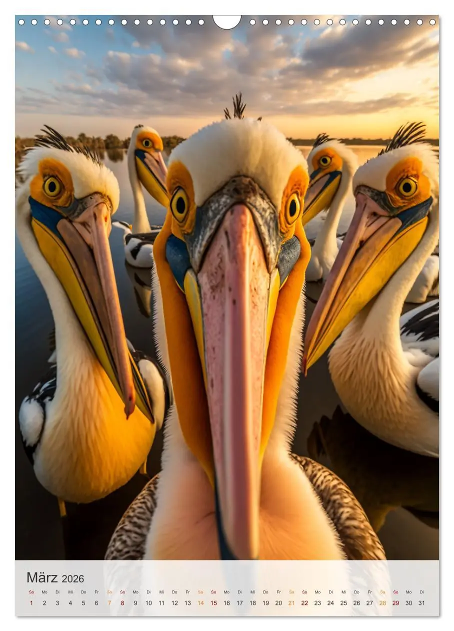 Bild: 9783516320398 | Lustige Tier-Selfies (Wandkalender 2026 DIN A3 hoch), CALVENDO...