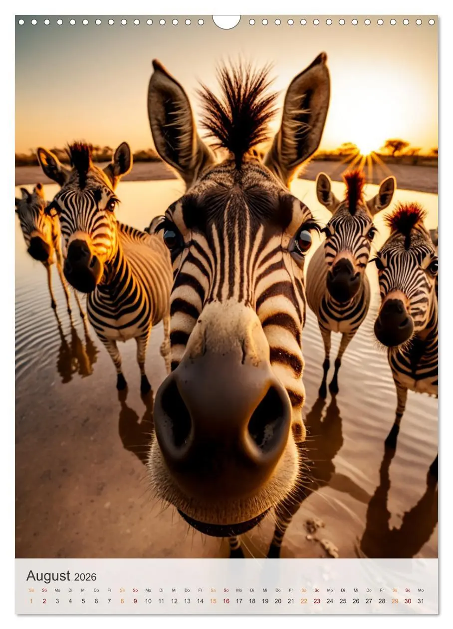 Bild: 9783516320398 | Lustige Tier-Selfies (Wandkalender 2026 DIN A3 hoch), CALVENDO...