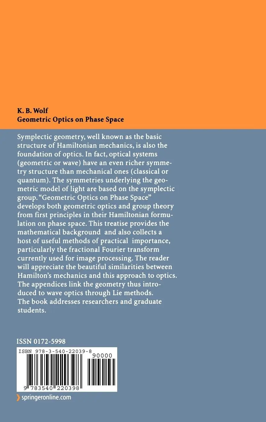 Rückseite: 9783540220398 | Geometric Optics on Phase Space | Kurt Bernardo Wolf | Buch | xv
