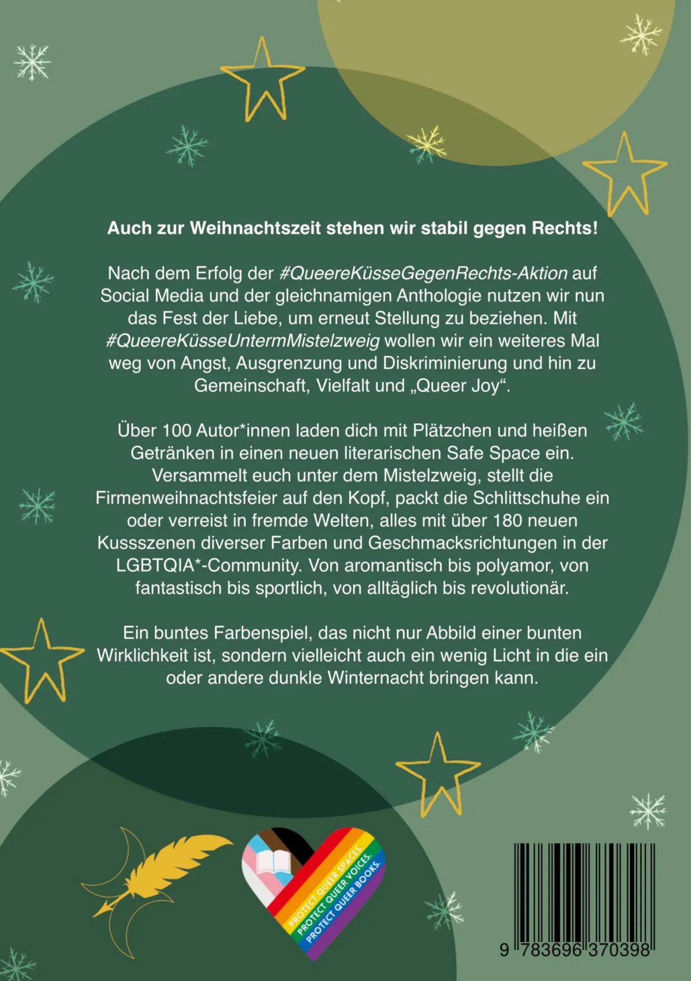 Rückseite: 9783696370398 | Queere Küsse Unterm Mistelzweig | Sophie Edina | Taschenbuch | 368 S.