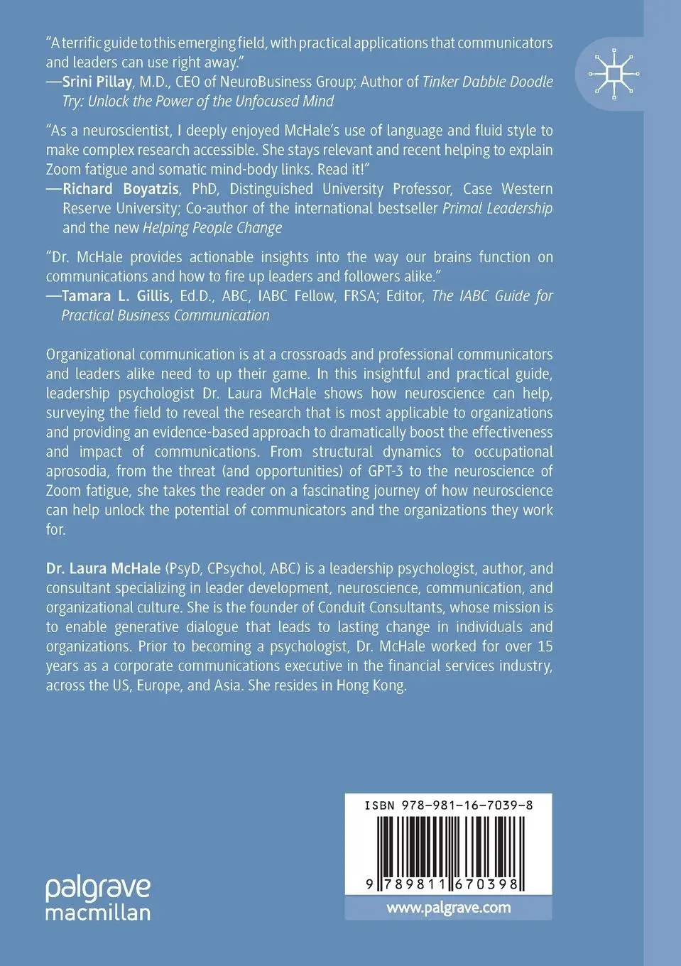 Rückseite: 9789811670398 | Neuroscience for Organizational Communication | Laura McHale | Buch