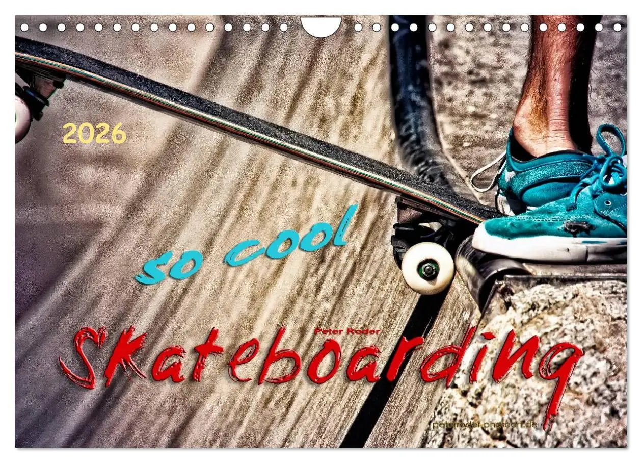 Cover: 9783457910498 | Skateboarding, so cool (Wandkalender 2026 DIN A4 quer), CALVENDO...