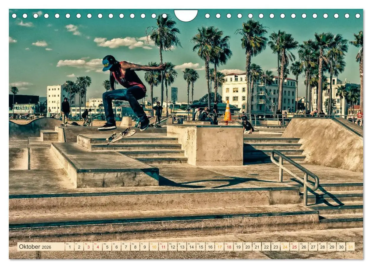 Bild: 9783457910498 | Skateboarding, so cool (Wandkalender 2026 DIN A4 quer), CALVENDO...