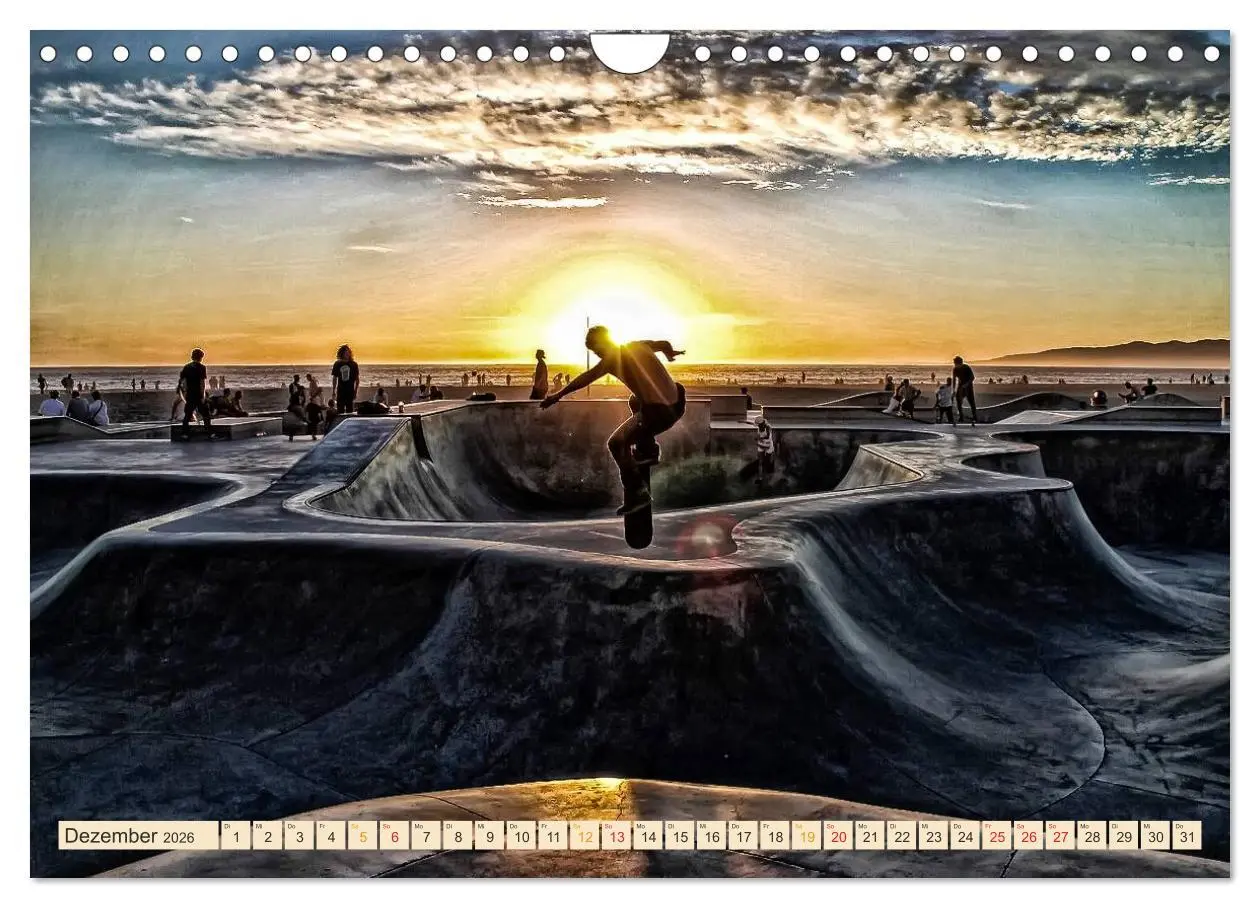 Bild: 9783457910498 | Skateboarding, so cool (Wandkalender 2026 DIN A4 quer), CALVENDO...