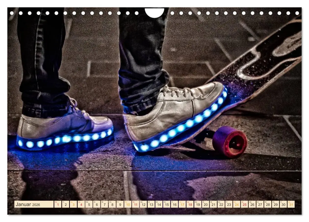 Bild: 9783457910498 | Skateboarding, so cool (Wandkalender 2026 DIN A4 quer), CALVENDO...