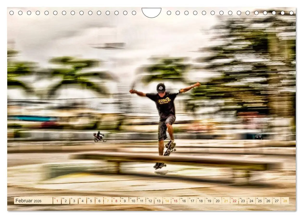 Bild: 9783457910498 | Skateboarding, so cool (Wandkalender 2026 DIN A4 quer), CALVENDO...