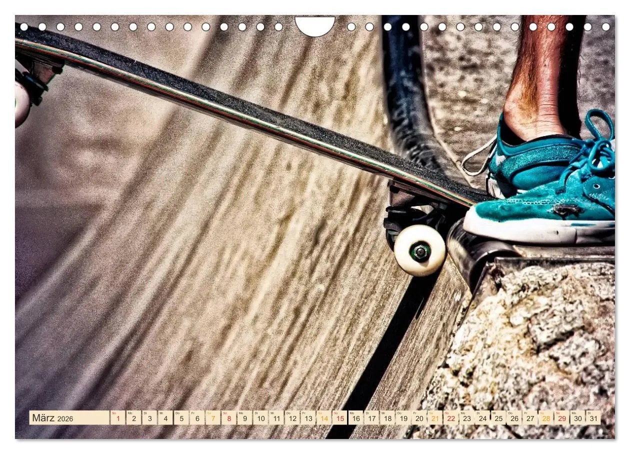 Bild: 9783457910498 | Skateboarding, so cool (Wandkalender 2026 DIN A4 quer), CALVENDO...