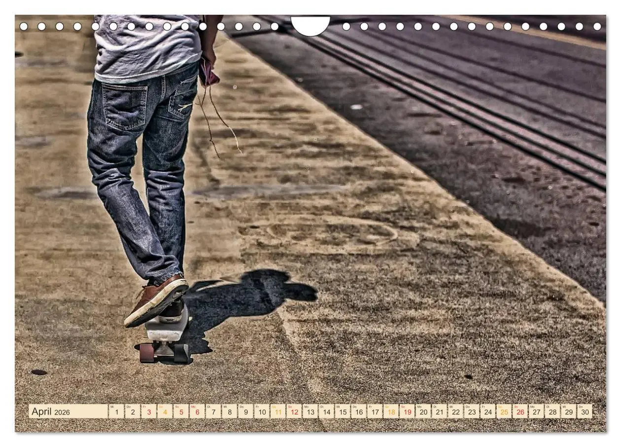 Bild: 9783457910498 | Skateboarding, so cool (Wandkalender 2026 DIN A4 quer), CALVENDO...