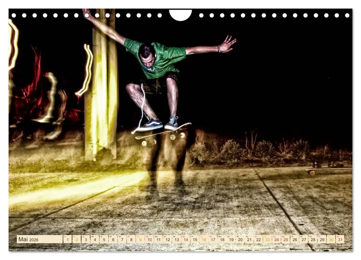 Bild: 9783457910498 | Skateboarding, so cool (Wandkalender 2026 DIN A4 quer), CALVENDO...