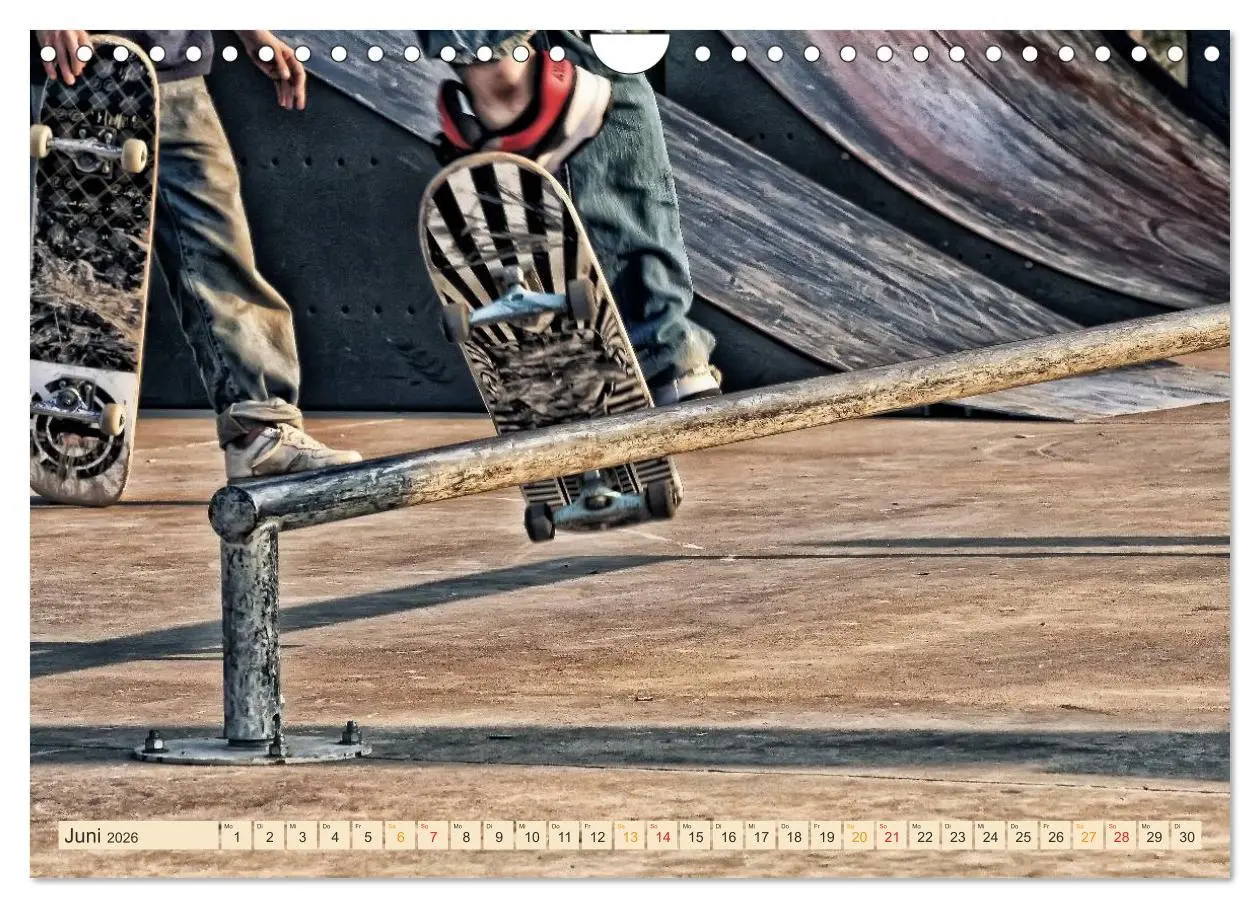 Bild: 9783457910498 | Skateboarding, so cool (Wandkalender 2026 DIN A4 quer), CALVENDO...