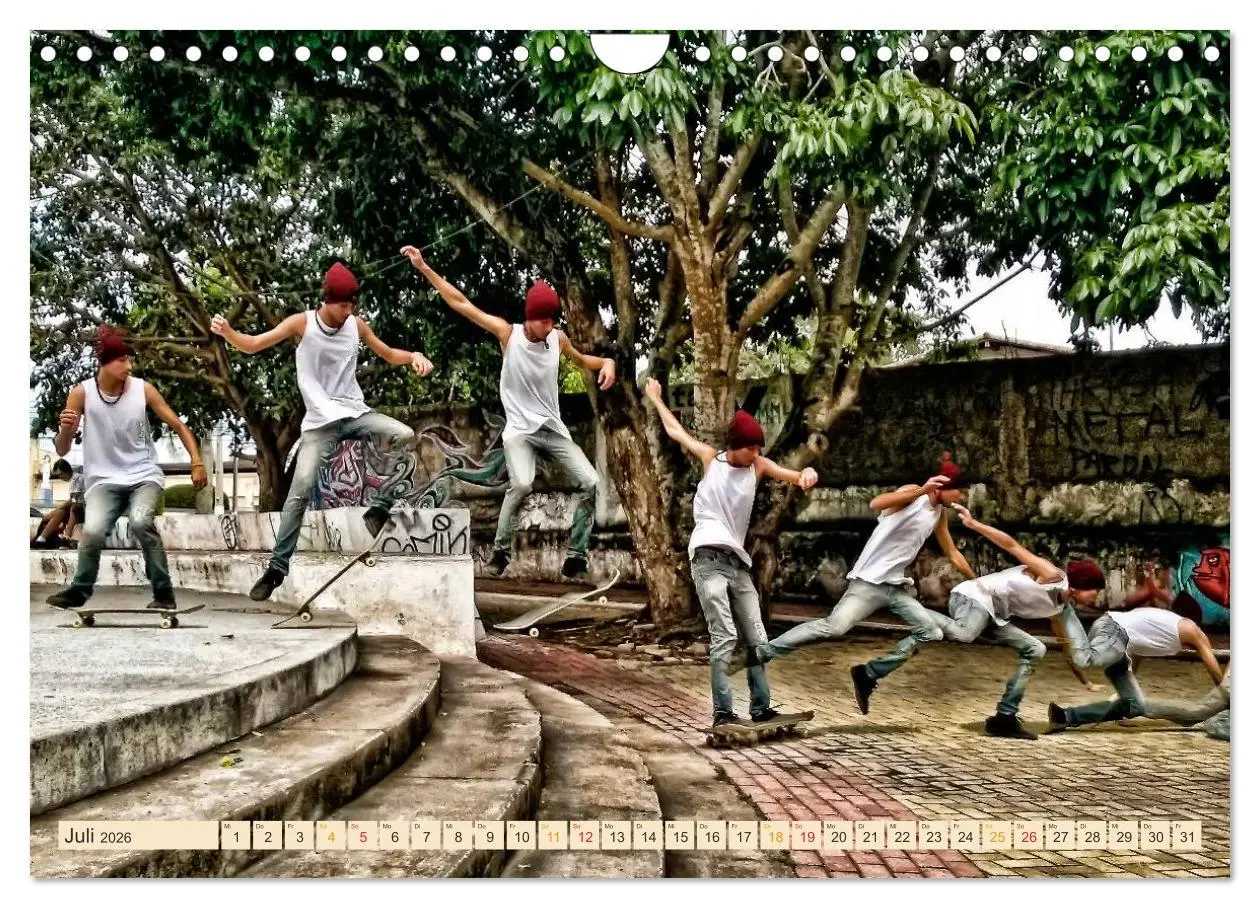 Bild: 9783457910498 | Skateboarding, so cool (Wandkalender 2026 DIN A4 quer), CALVENDO...