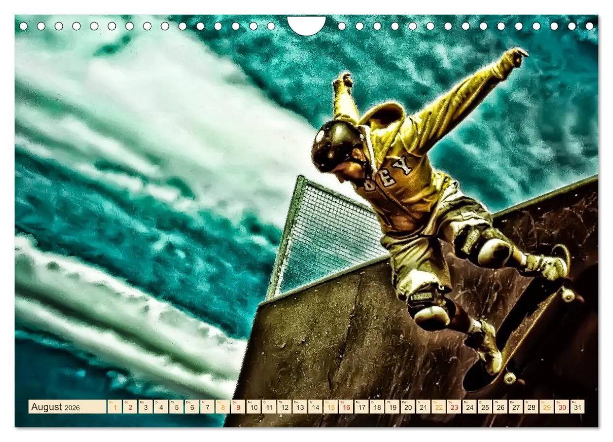 Bild: 9783457910498 | Skateboarding, so cool (Wandkalender 2026 DIN A4 quer), CALVENDO...