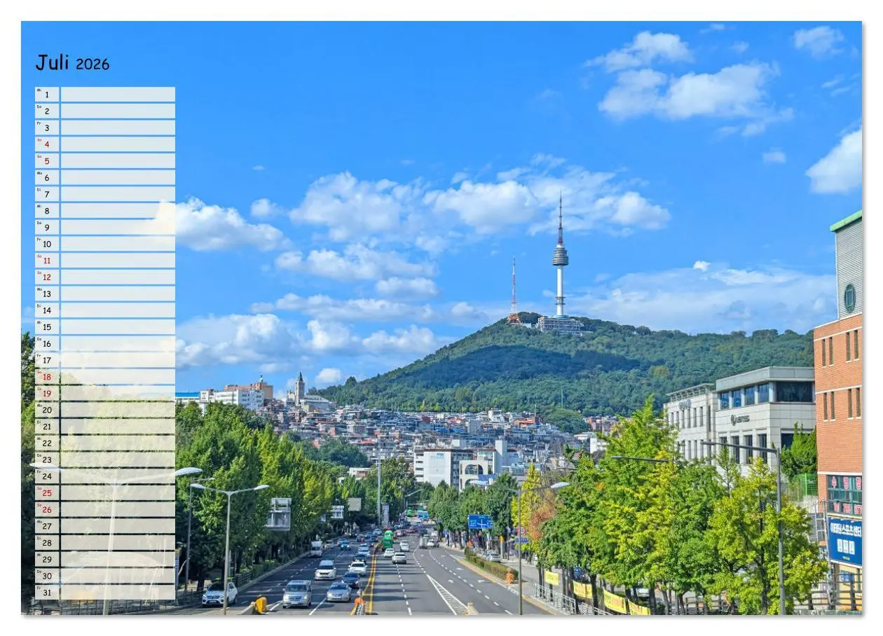 Bild: 9783516620498 | Seoul - Stadt der Kontraste (hochwertiger Premium Wandkalender 2026...